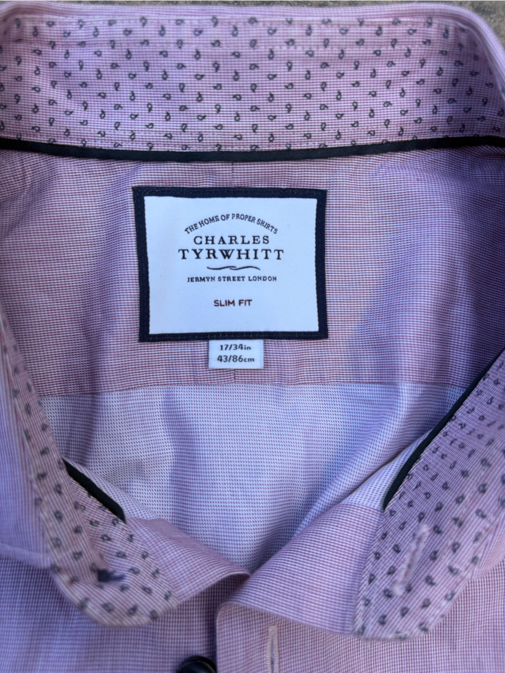 Charles Tyrwhitt Pink Blazer with Patterned Lining
